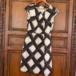 Cap sleeve silk dress